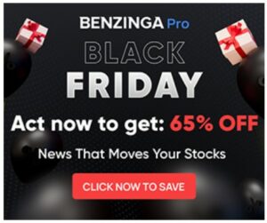 Benzinga Pro Black Friday Sale
